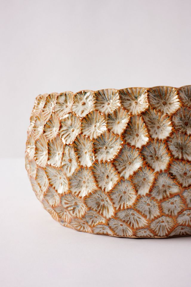 Honeycomb Textured Glass Candle #2