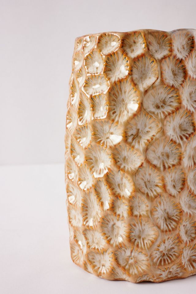 Honeycomb Textured Glass Candle #6
