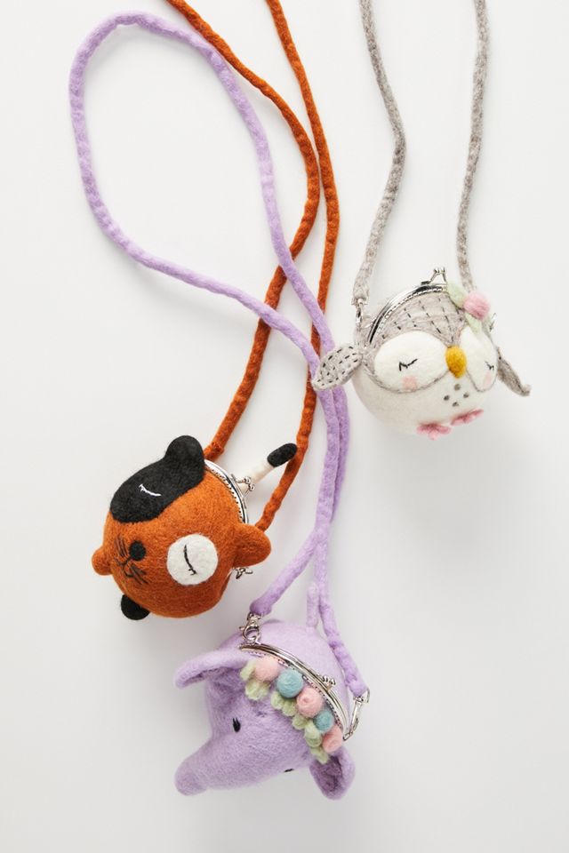 Kids Wool Animal Purse #3