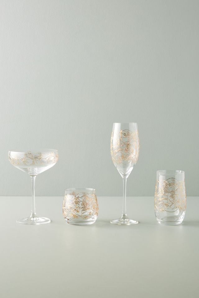 Fiorella Highball Glasses, Set of 4