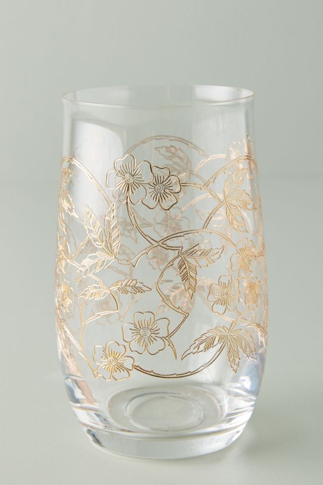 Wild Flower High Ball Glasses (Set of Four) — Rose & Ivy