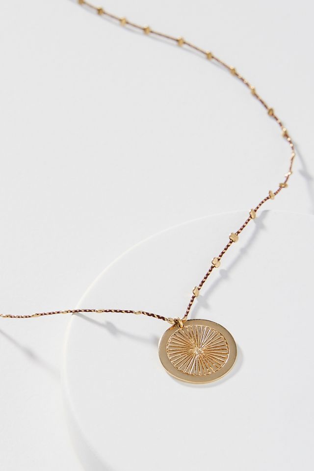 Anthropologie hot sale coin necklace