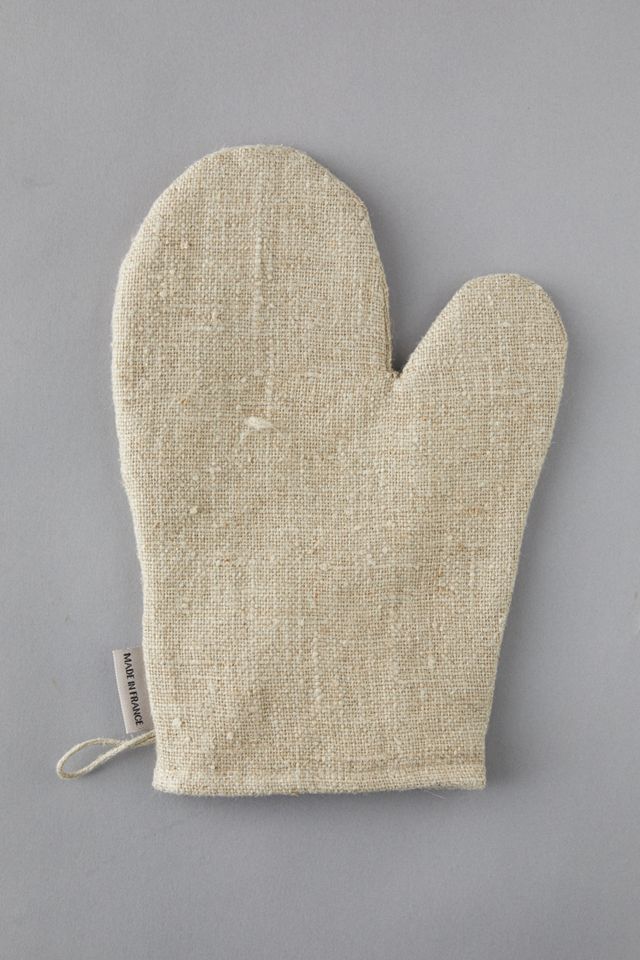 Linen Oven Mitt #1