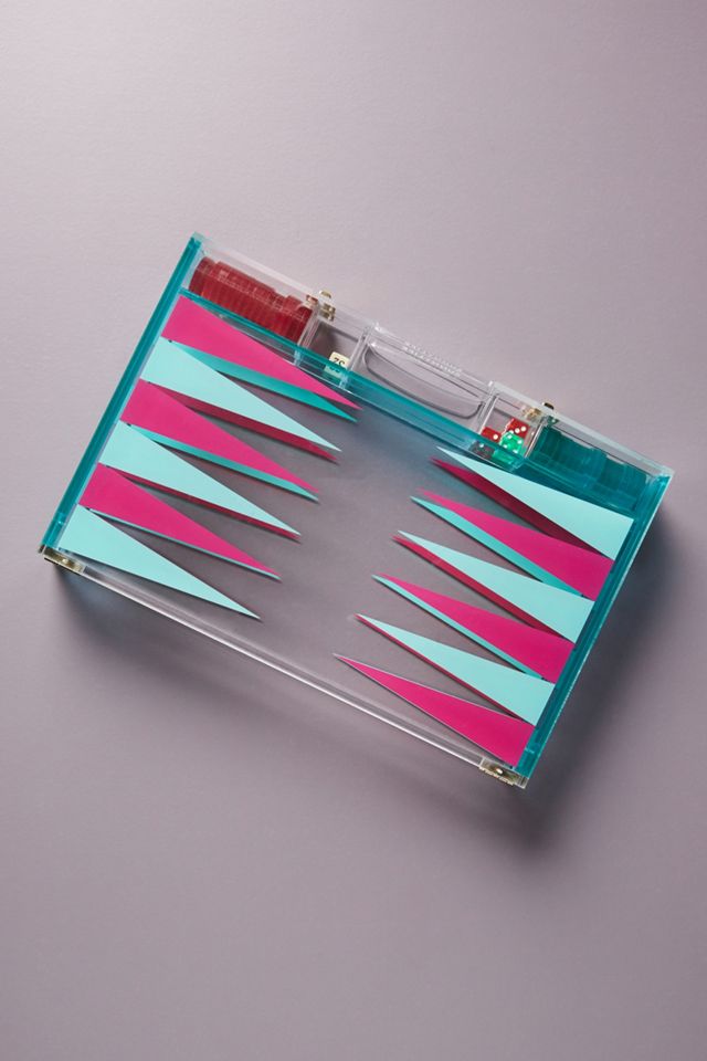 Sunnylife Lucite Backgammon Game #1