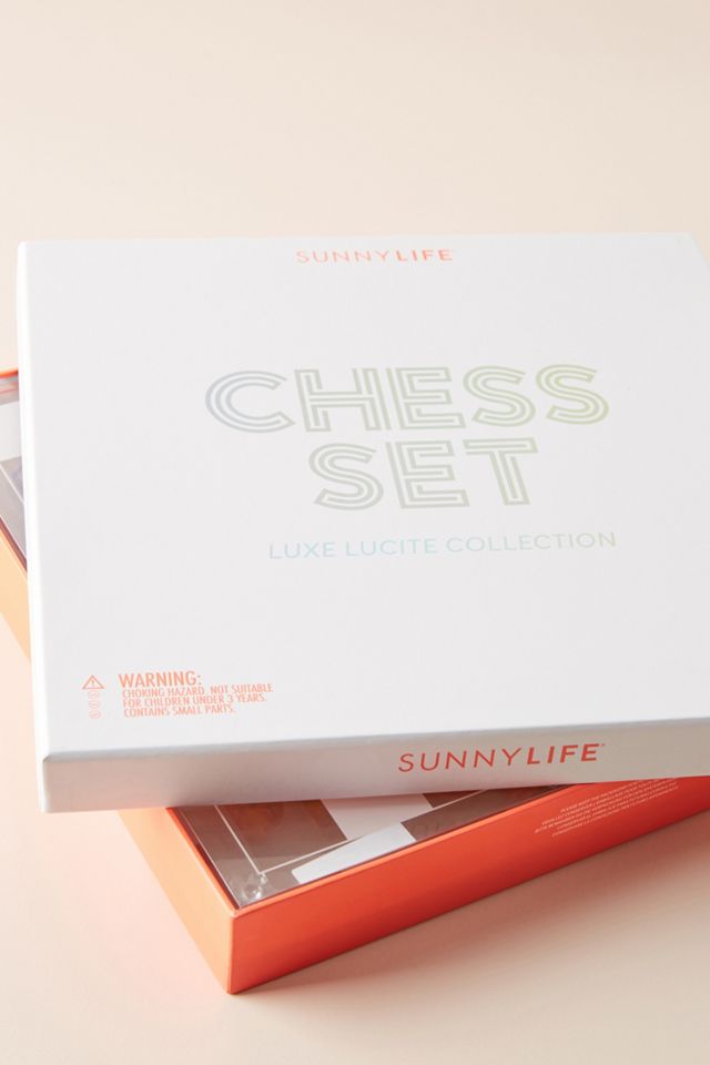 Sunnylife Lucite Chess Set #3