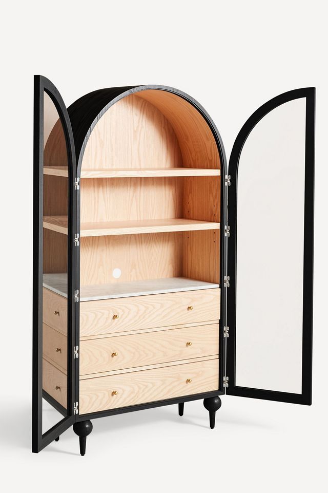 Fern Storage Cabinet by Anthropologie in Black