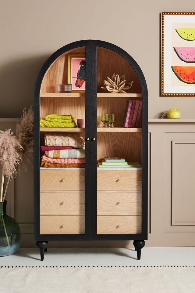 Fern Storage Cabinet by Anthropologie in Black