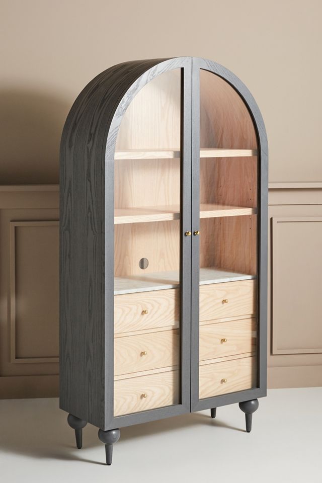 Fern Ash Wood Storage Cabinet #4