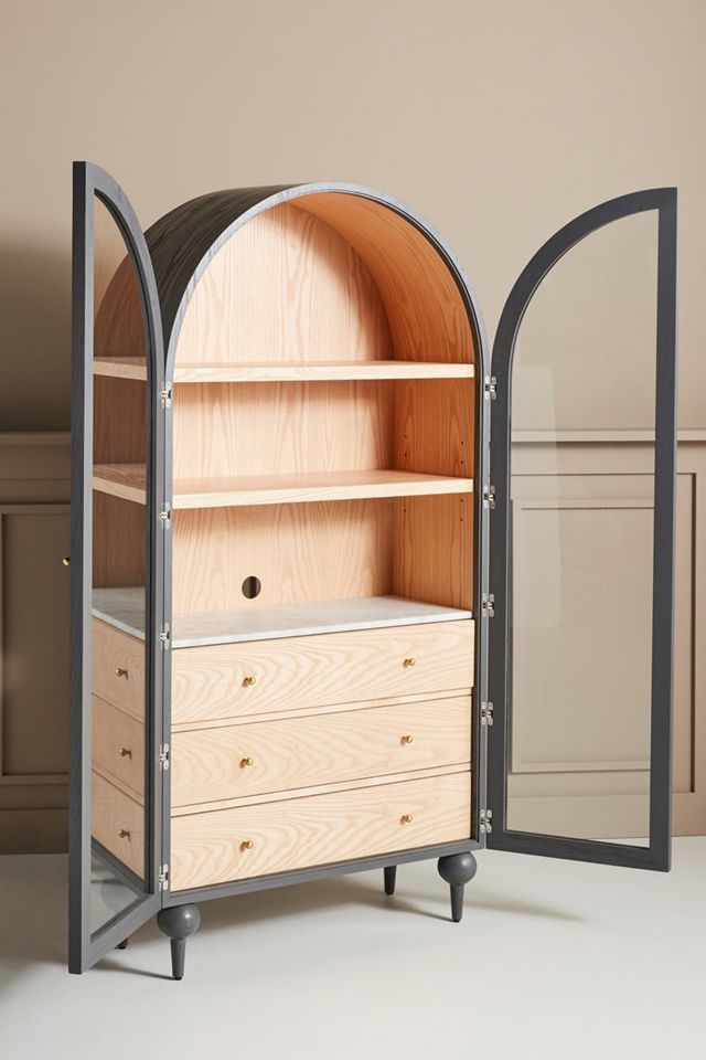 Fern Ash Wood Storage Cabinet #5