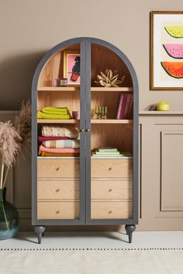
The Fern Marble Top Three-Drawer Storage Cabinet