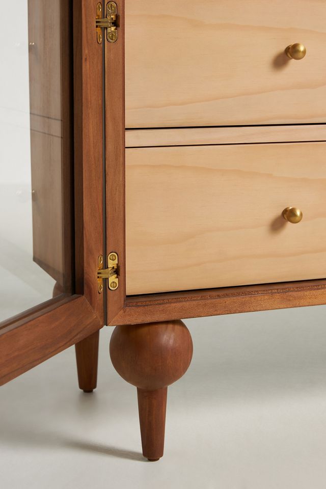 
The Fern Marble Top Three-Drawer Storage Cabinet