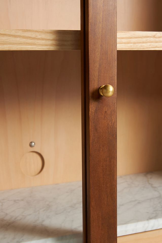 
The Fern Marble Top Three-Drawer Storage Cabinet