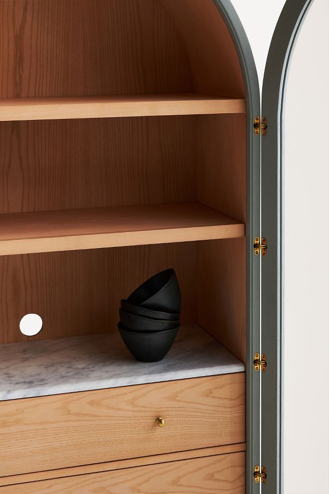 Fern Storage Cabinet by Anthropologie in Black