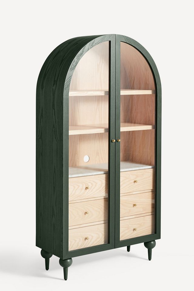 Fern Ash Wood Storage Cabinet #1