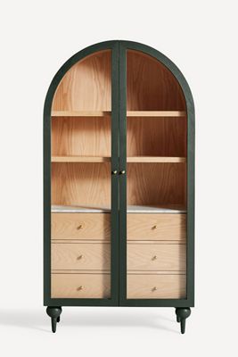 Fern Ash Wood Storage Cabinet