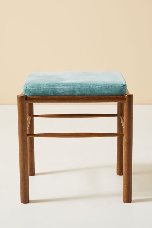 Velvet Bernadette Vanity Stool #1
