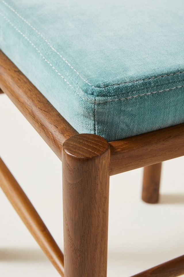 Velvet Bernadette Vanity Stool #3