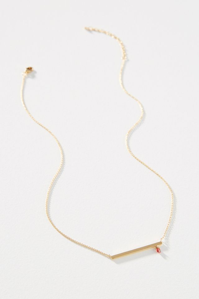 Birthstone Bar Necklace #1