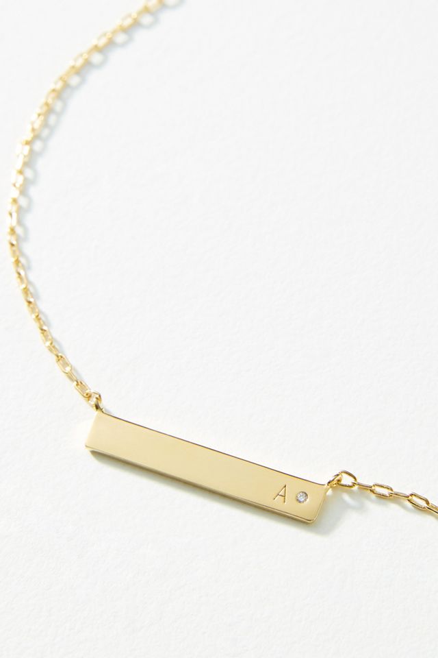Monogram Bar Necklace #1