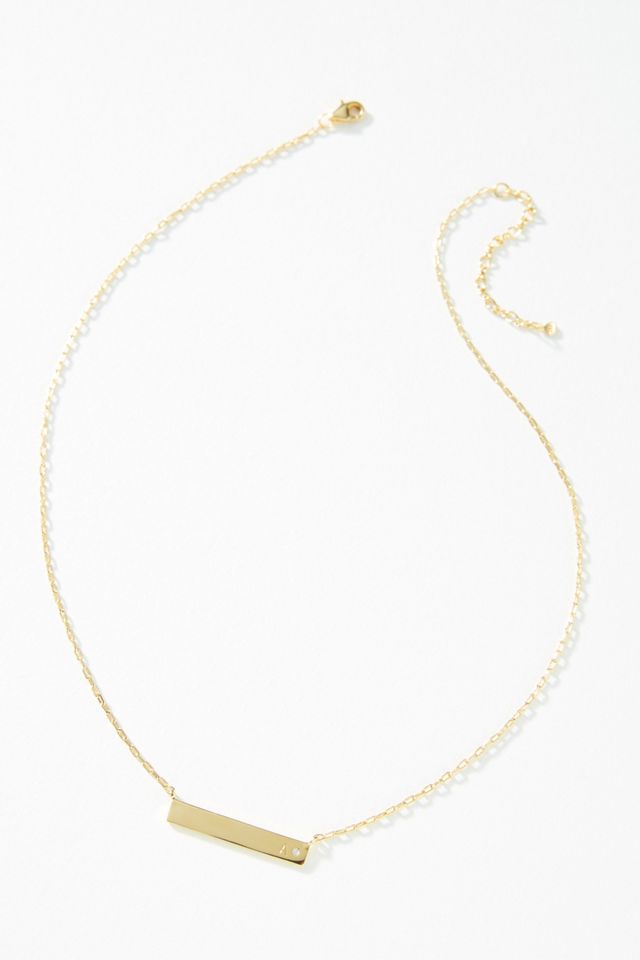 Monogram Bar Necklace #2