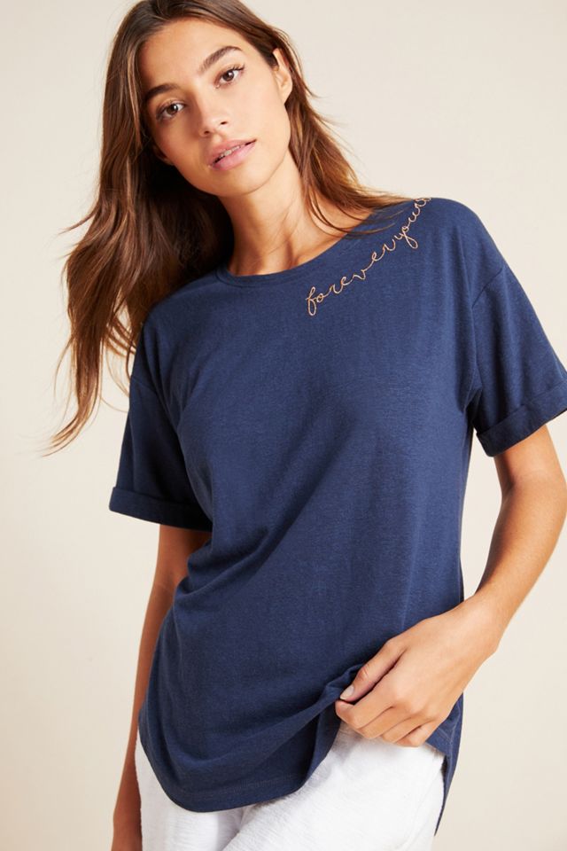 Forever Yours Embroidered Tee #2