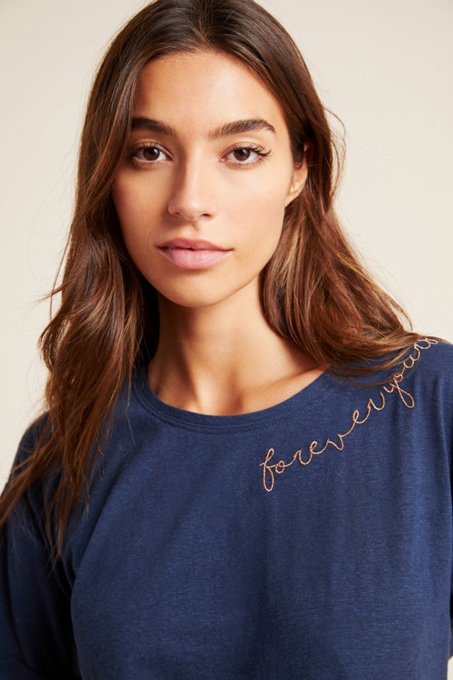 Forever Yours Embroidered Tee #3