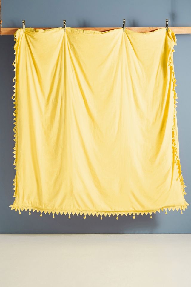 Scalloped Crochet Cotton-Linen Duvet Cover #3