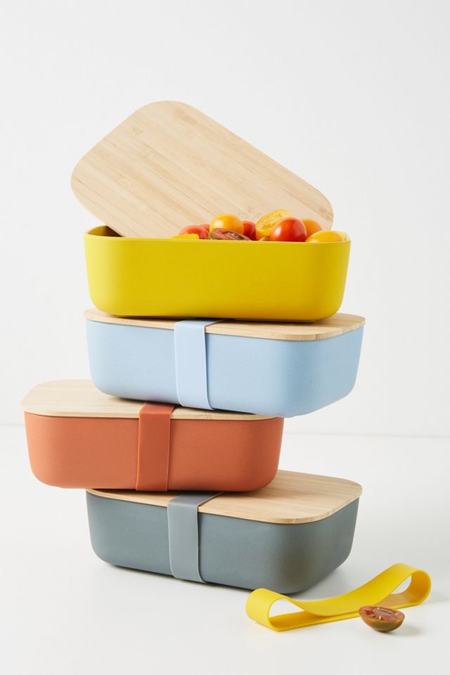 Melamine Bento/Lunch Box - Terrazzo/Mint/Ochre