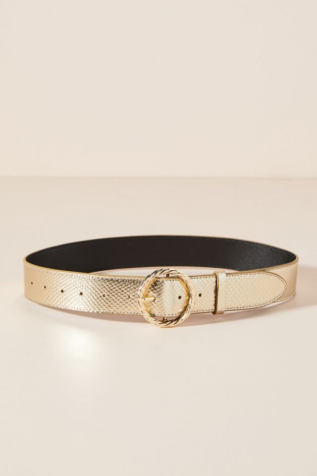 Loeffler Randall Leo Metallic Belt | Anthropologie display picture 3