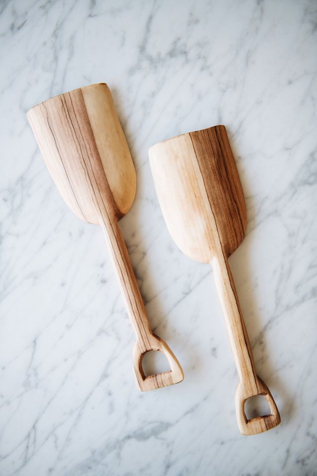 Roan Iris Wild Olive Wood Kitchen Bin Shovel #2
