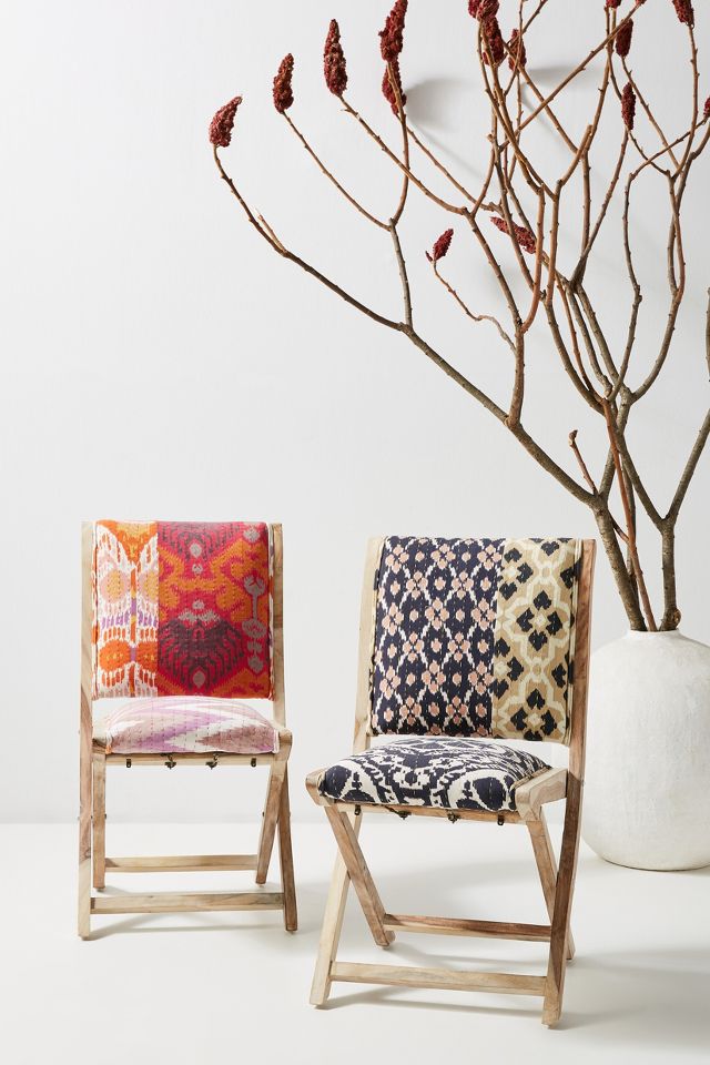 Ikat Medley Terai Folding Chair AnthroLiving