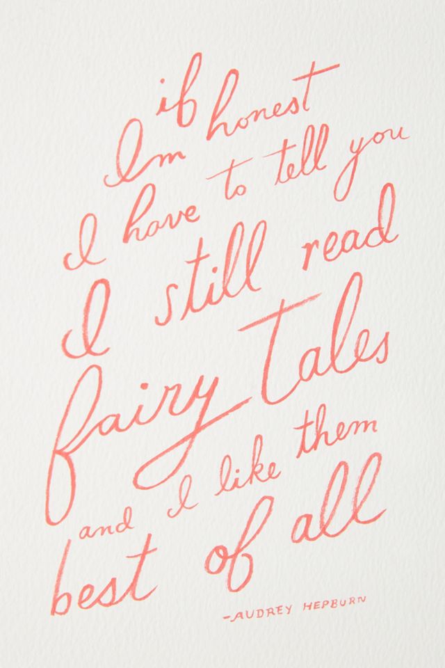I Still Read Fairy Tales Wall Art #1