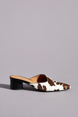 franco sarto leopard mules