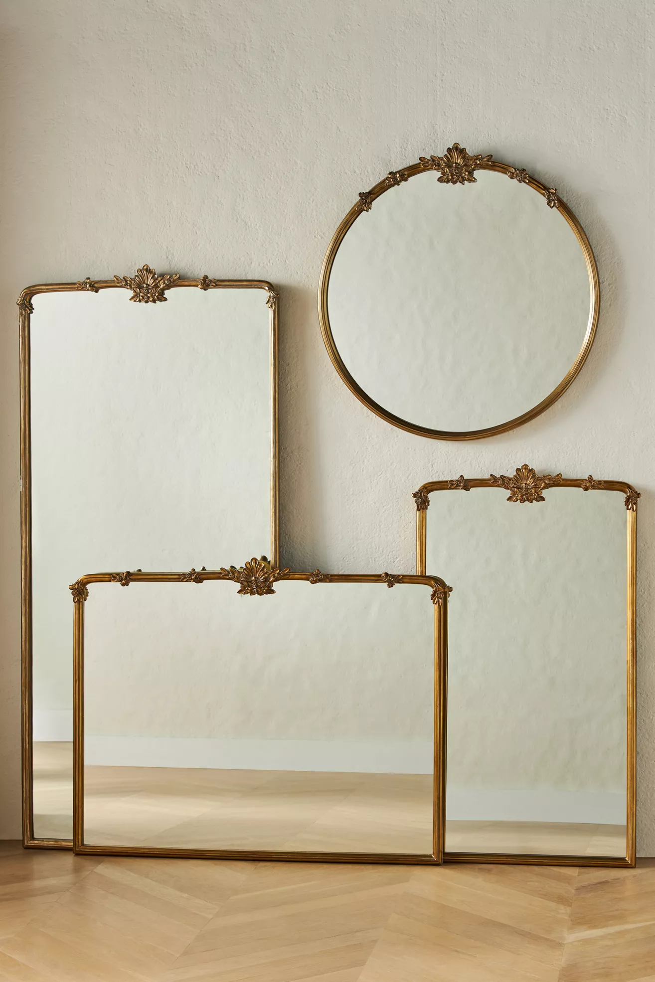 Cecilia Floral Emblem Mantel Mirror - thumbnail 3