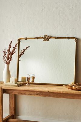 Cecilia Floral Emblem Mantel Mirror