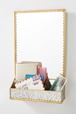 Scalloped Storage Mirror