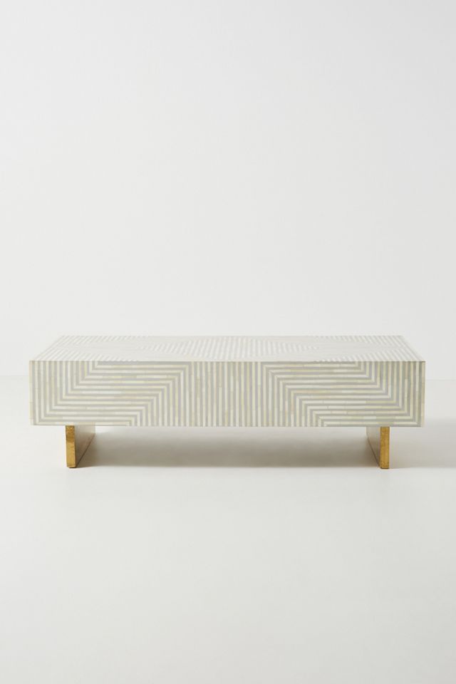 Savi Striped Inlay Petite Coffee Table #1