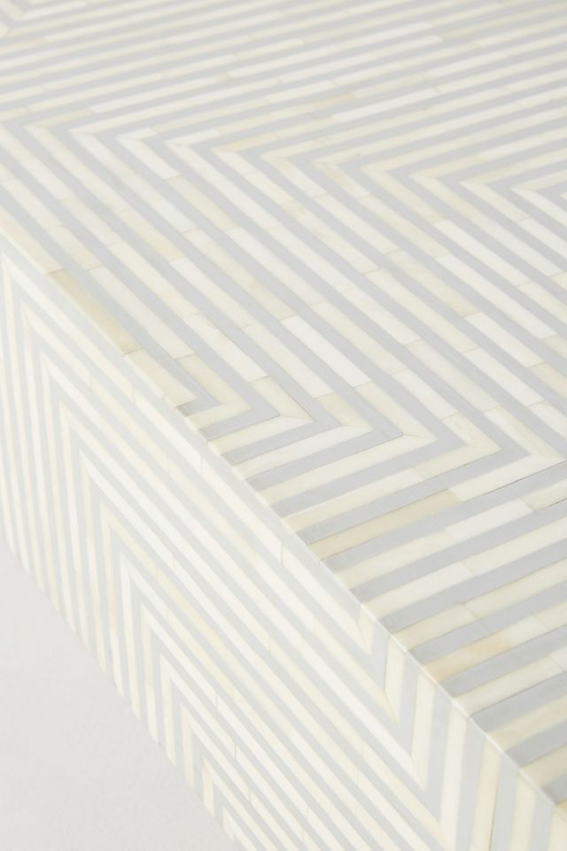 Savi Striped Inlay Petite Coffee Table #3