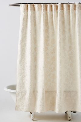 Emelia Shower Curtain Anthropologie, Linen Shower Curtain Target
