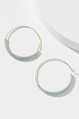 Pavé Hoop Earrings
