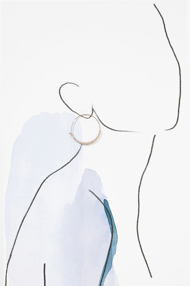 Pavé Hoop Earrings #2