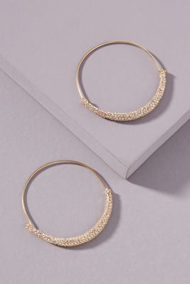 Pavé Hoop Earrings