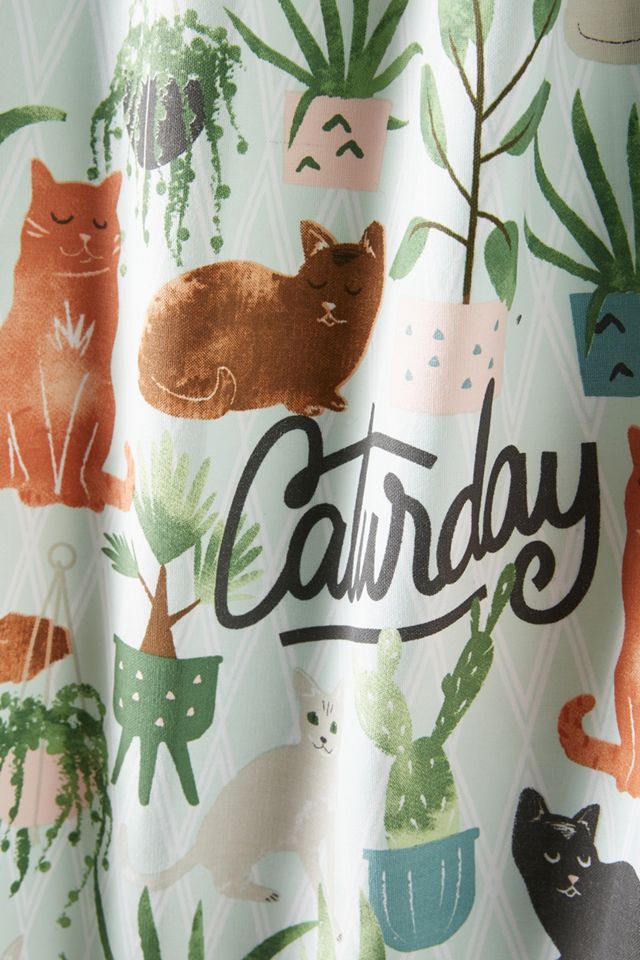 Caturday Dish Towel #1