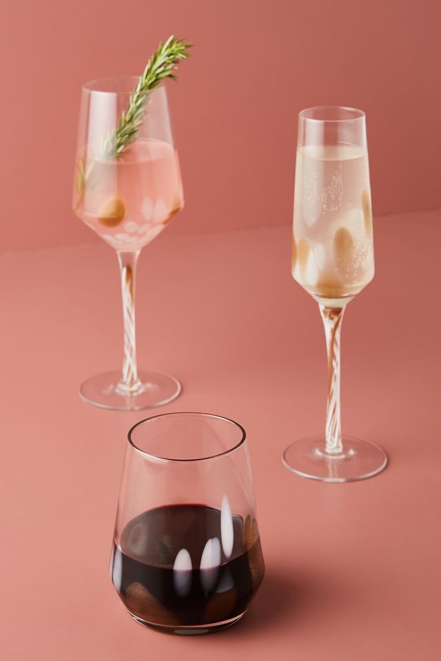 Thalia Stemless Wine Glasses, Set of 4 #2