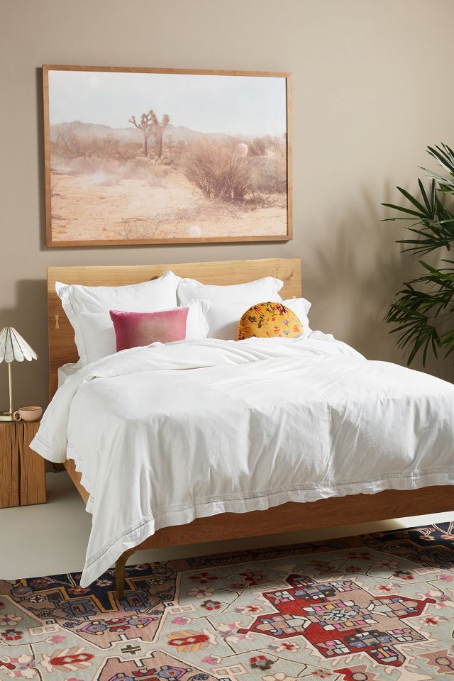 Anthropologie Organic Spa Sateen sale Duvet Cover Queen