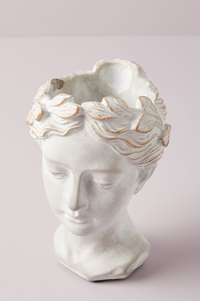 Anthropologie Grecian Bust Pot More Face Vases I Spy, 52 OFF
