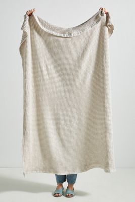 Woven Waffle Throw Blanket