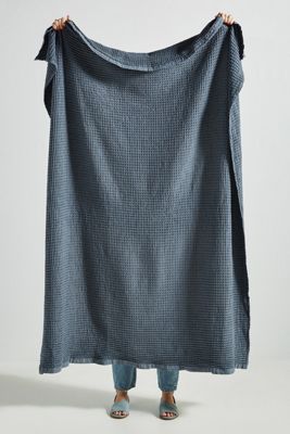 Woven Waffle Throw Blanket