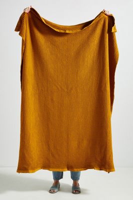 Woven Waffle Throw Blanket