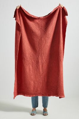 Woven Waffle Throw Blanket